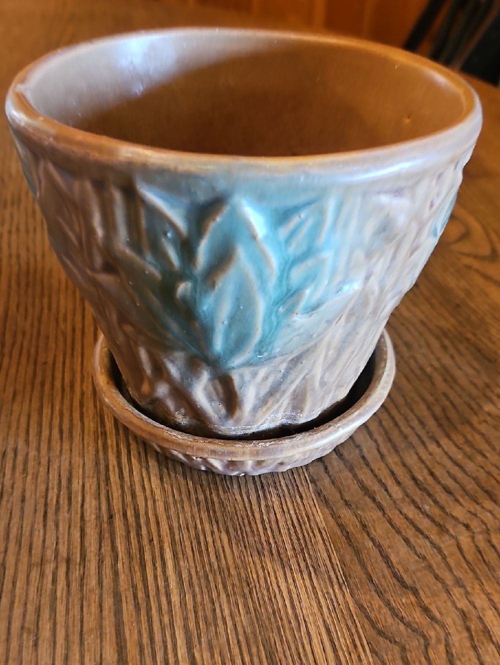 Early NELSON McCoy POTTERY Lotos Flower Planter Pot